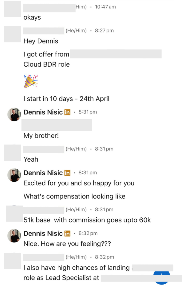 Message to a SalesBuddy Director